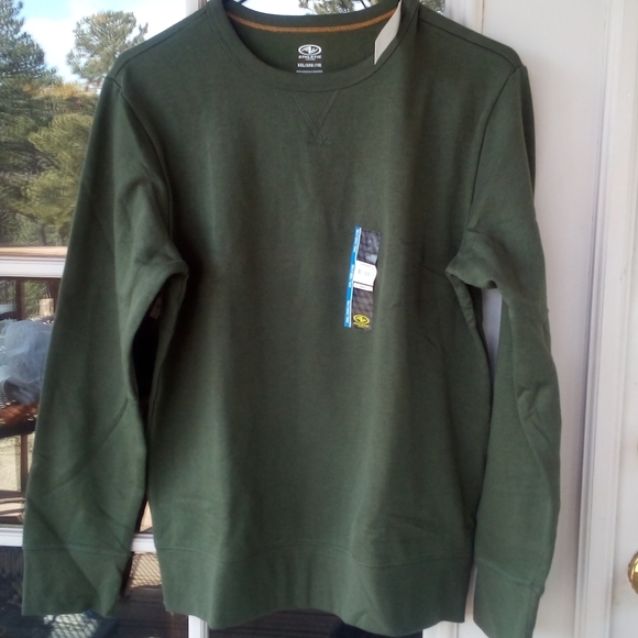 Athletic Works Green Sweat Shirt 18 - Picture 4 of 8